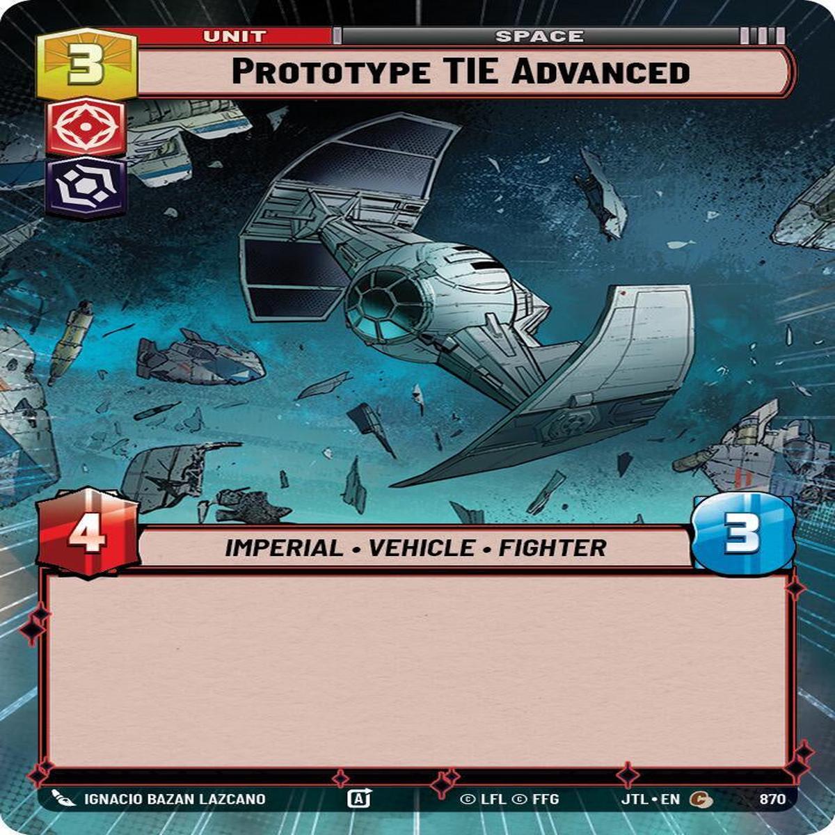 SWU - Prototype TIE Advanced (870) (Hyperspace Foil)
