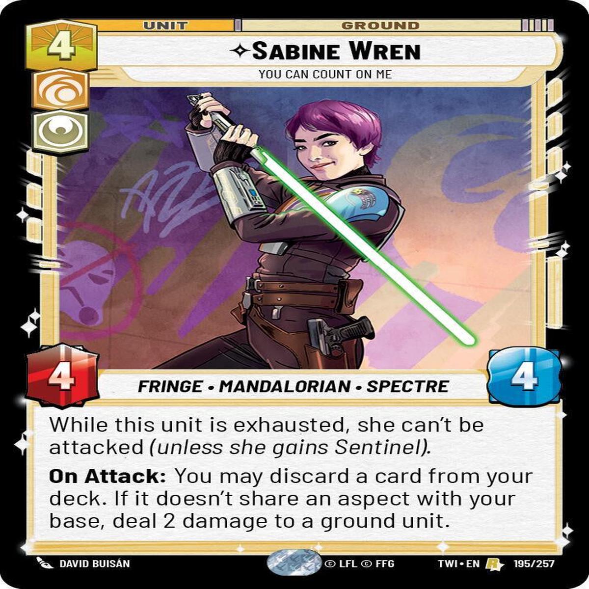 SWU - Sabine Wren - You Can Count On Me (195/257) (Foil)