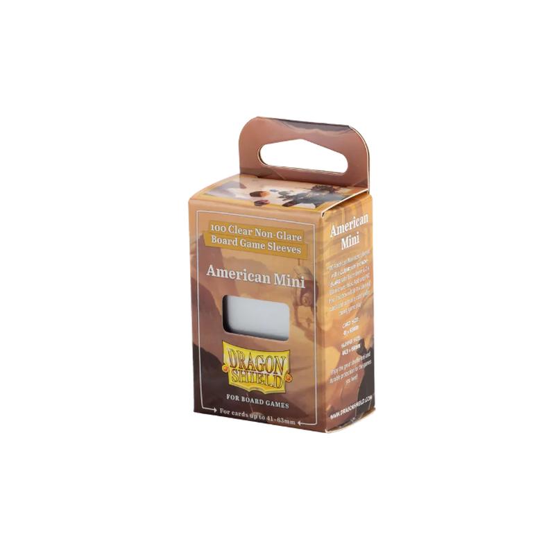 Dragon Shield: Board Game Sleeves  Clear Non-Glare  American Mini