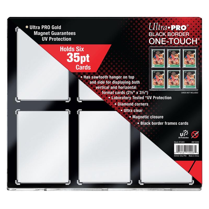 Ultra Pro One Touch - Black Border 35pt 6 X Card Pack