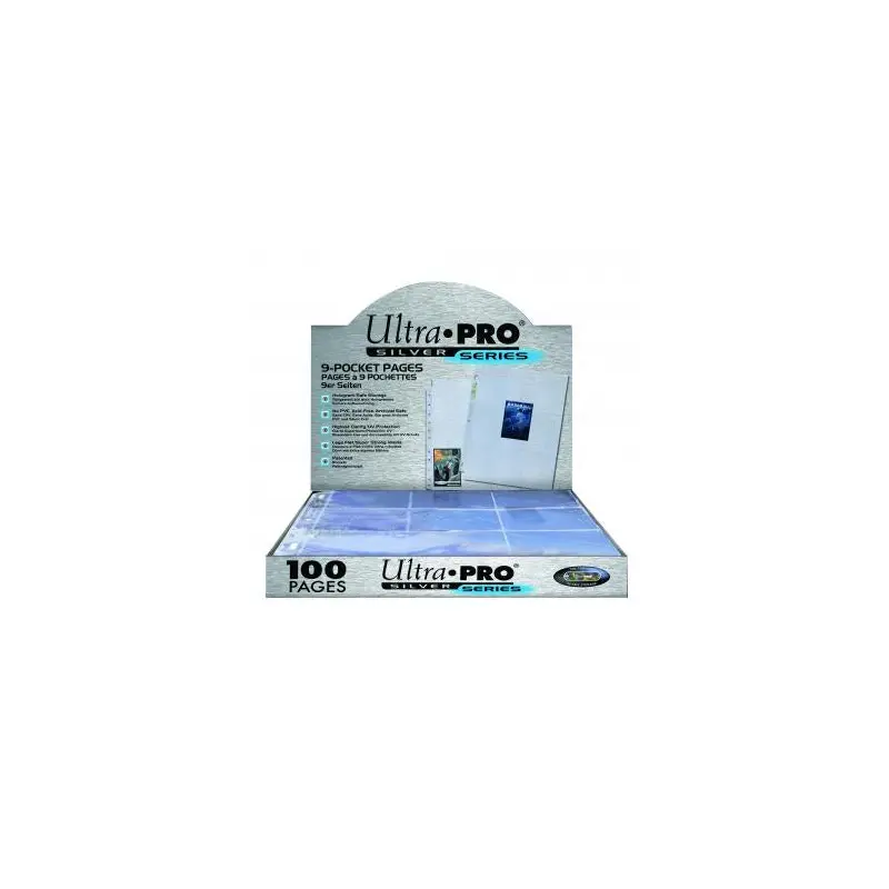9 Pocket Silver Series Page for Standard Size Cards