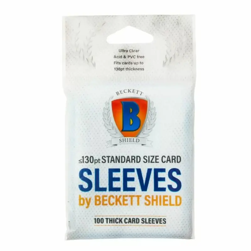 Beckett Shield: Card Sleeves  Standard Size  Thick