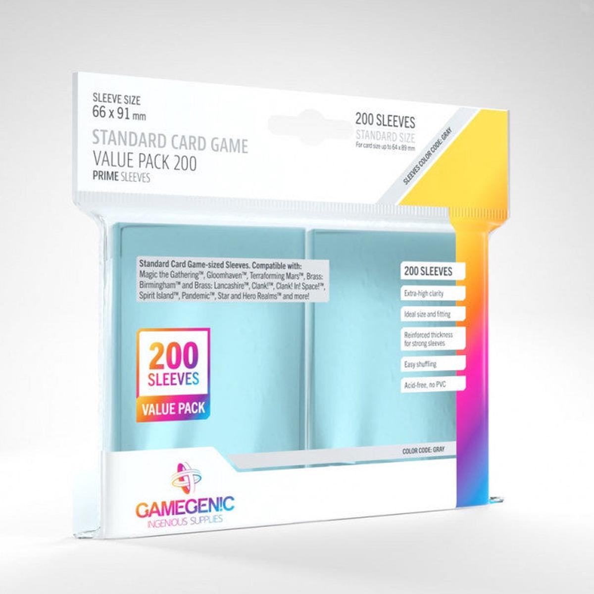 Gamegenic Prime Board Game Sleeves Value Pack - Standard 200