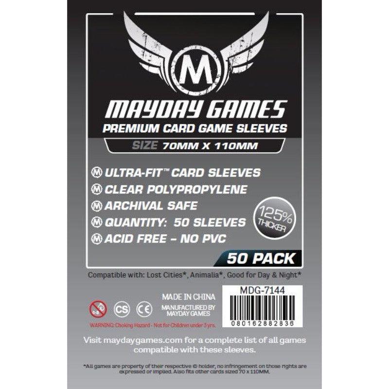 Mayday - Premium Magnum Silver Card Sleeves 50-Pieces 70 mm x 110 mm Size