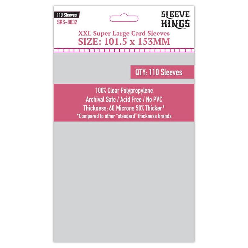Sleeve Kings - Super Large Board Game Card Sleeves 110-Pieces 101.5 mm x 153 mm Size