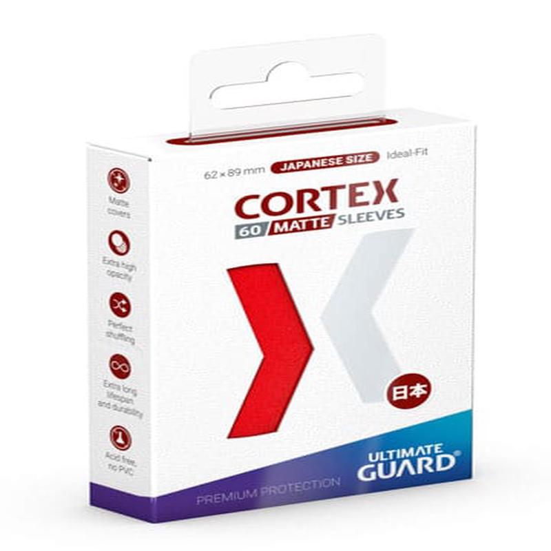 Ultimate Guard Cortex Sleeves Japanese Size (60)  - Matte Red
