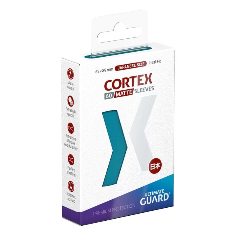 Ultimate Guard Cortex Sleeves Japanese Size Matte (60) - Petrol