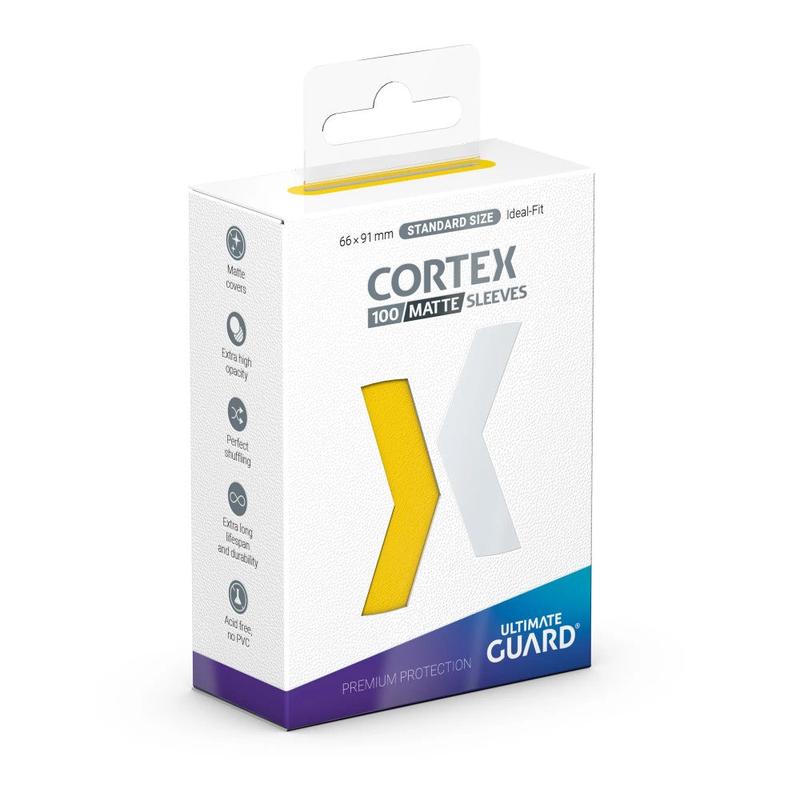 Ultimate Guard Cortex Sleeves Standard Size (100) - Matte Yellow