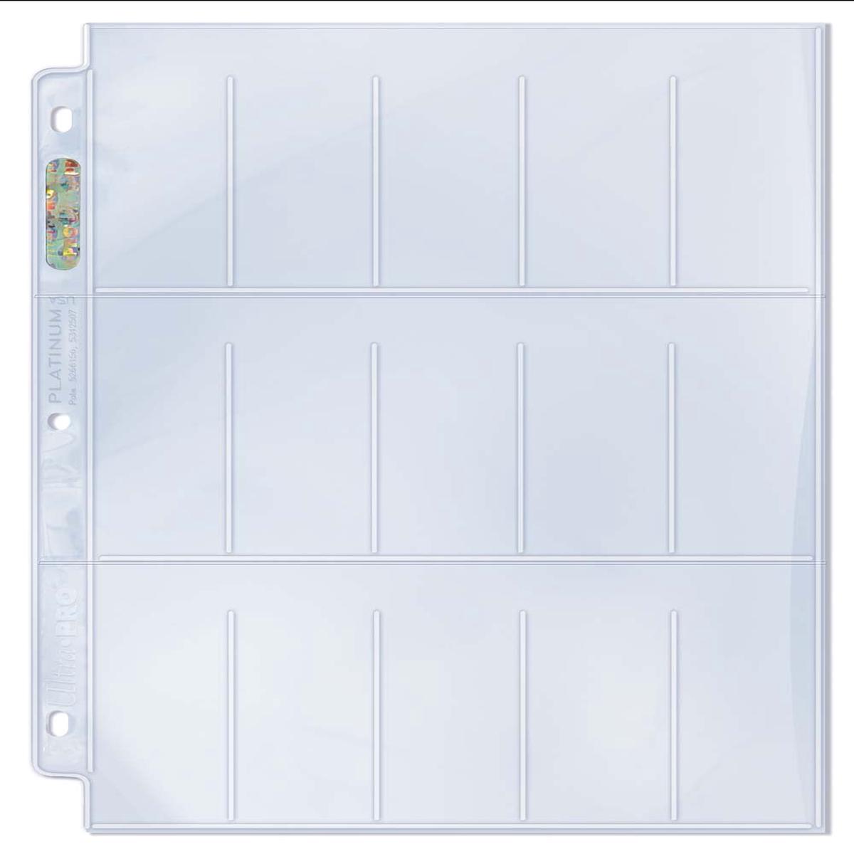 Ultra Pro: 15-Pocket Platinum Page for Tobacco Cards