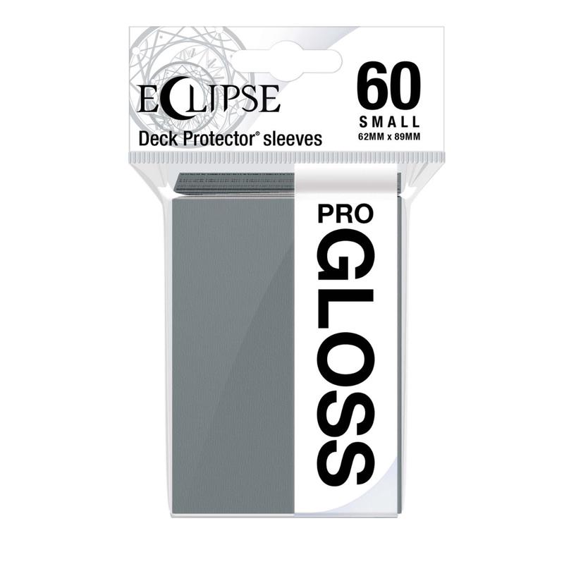 Ultra Pro - UP15635 Eclipse Gloss Small Deck Protector Sleeves 60-Piece Set - Smoke Grey