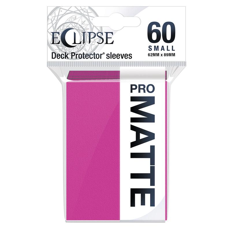 Ultra Pro UP15645 Eclipse Matte Small Deck Protector Sleeves 60-Piece Set - Hot Pink