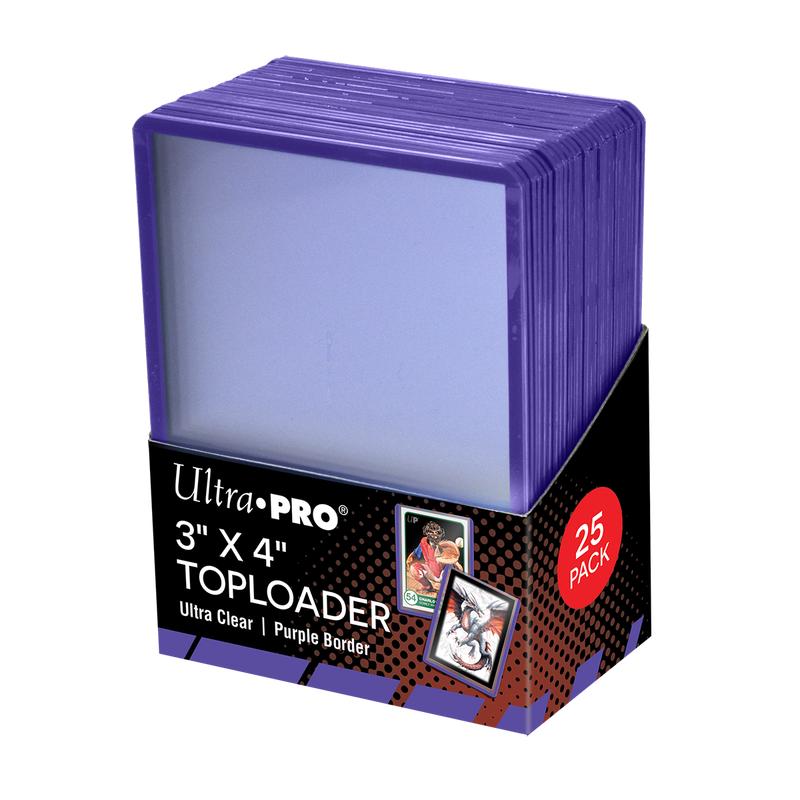 Ultra Pro UP16160 Purple Border Toploaders 25-Piece Set 3" x 4"