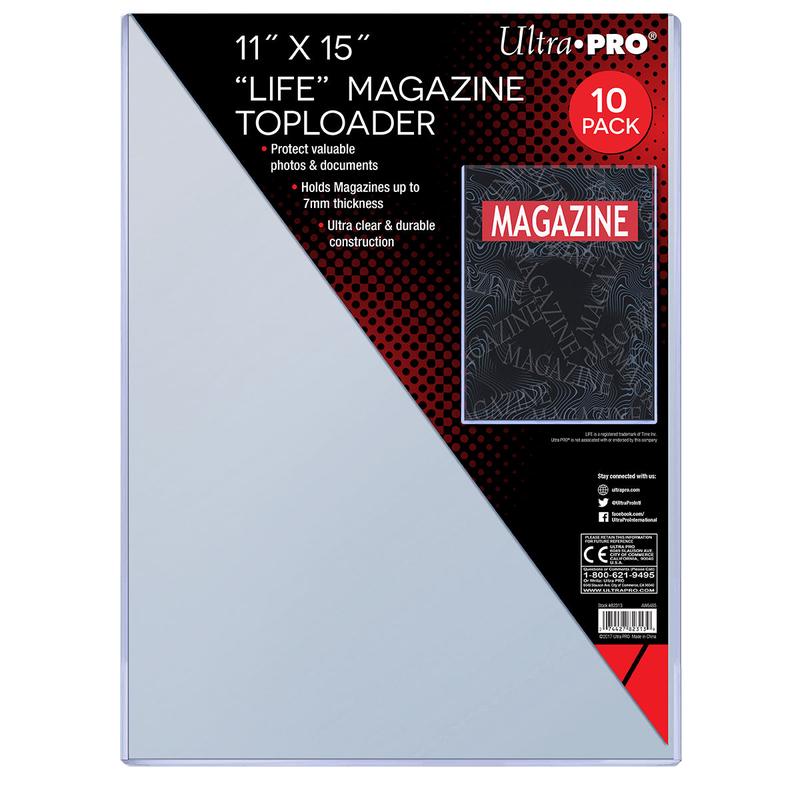 Ultra Pro UP82313 Life Magazine Toploaders 10-Piece Set 11-Inch x 15-Inch