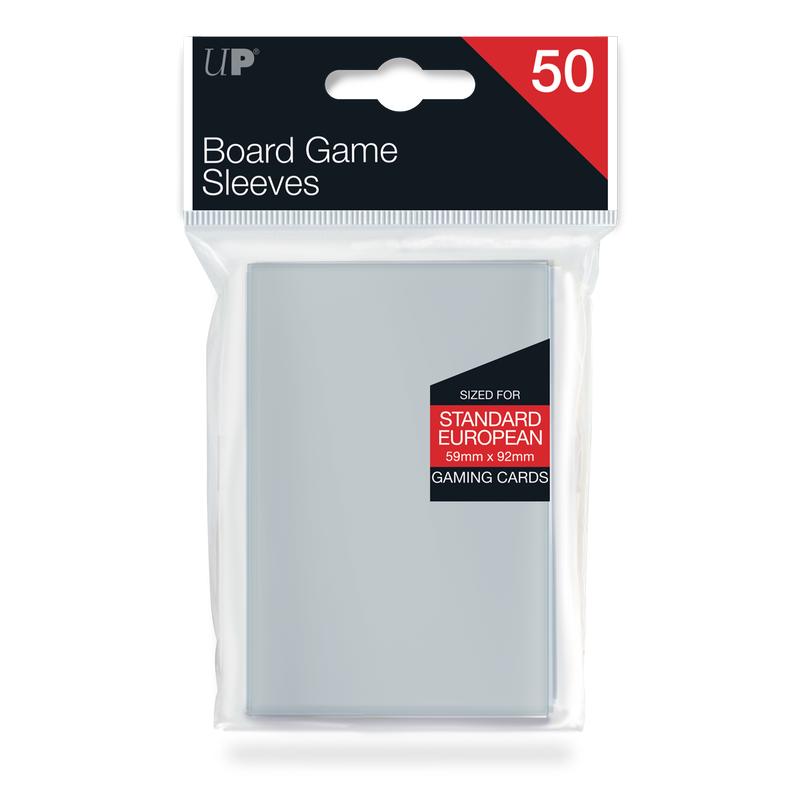 Ultra Pro UP82602-1 Standard European Board Game Sleeves 50-Piece Set 59mm x 92mm