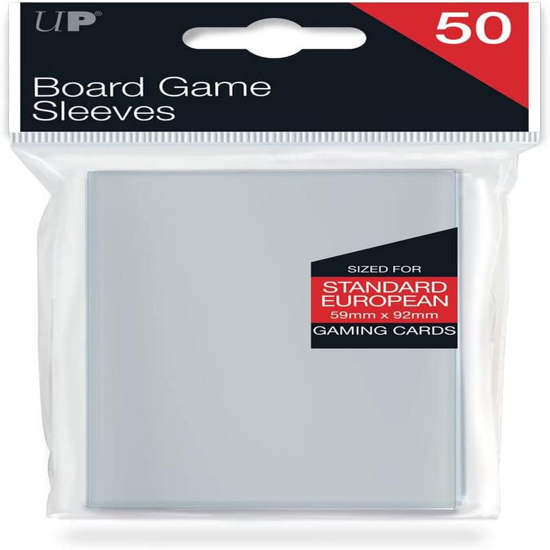 UP82602-1 59mm X 92mm Standard European Board Game Sleeves 50ct