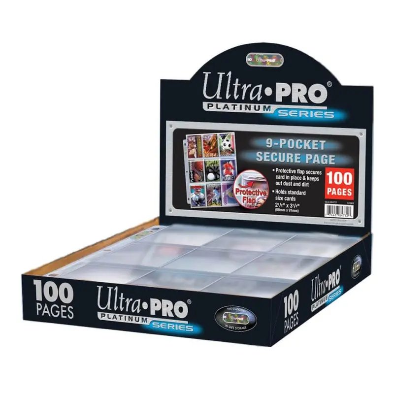9pkt Hologram Page Secure (Holds 2.5 x 3.5 cards) - 100
