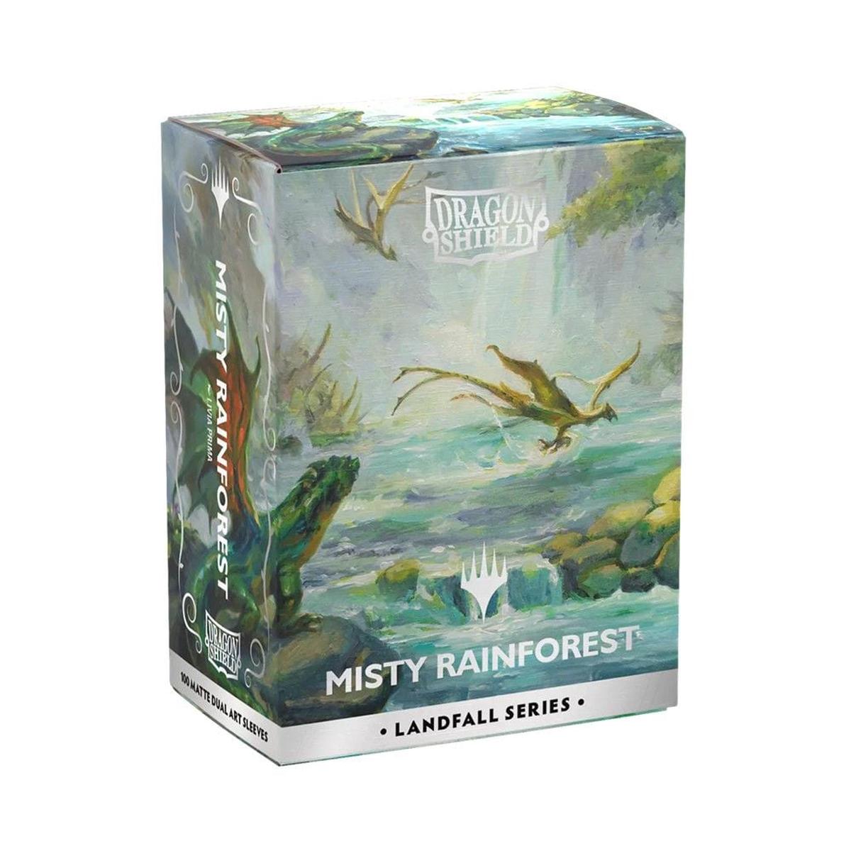 Dragon Shield: Sleeves  Matte Dual Art  MTG Landfall Series: Misty Rainforest