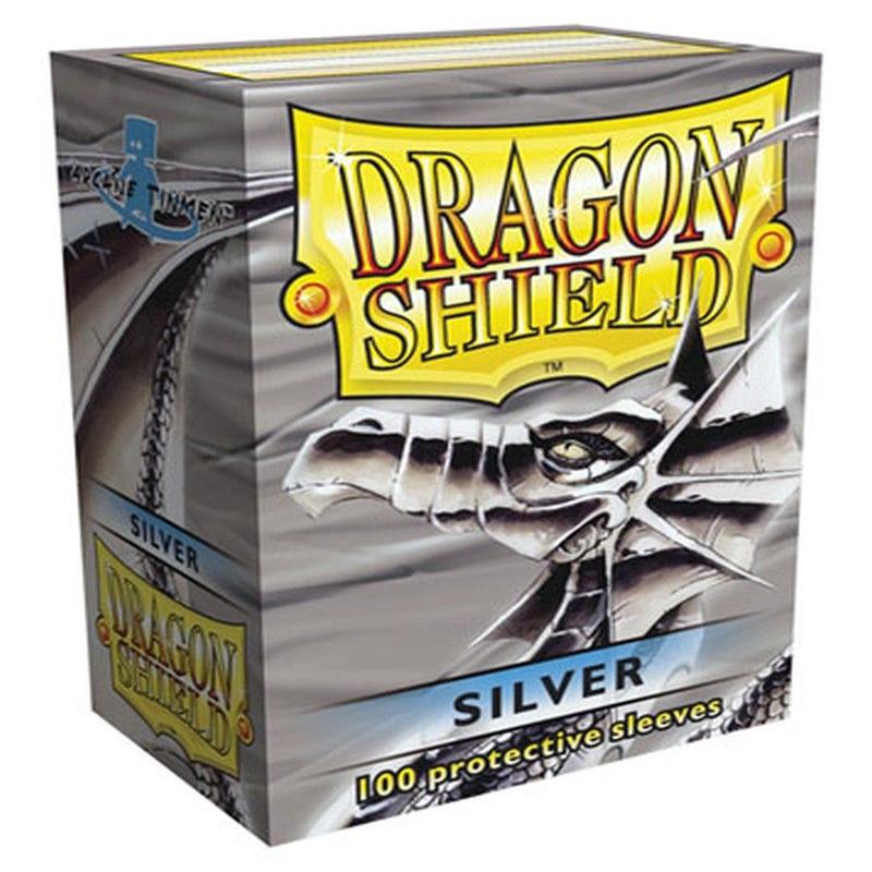 Dragon Shield - Standard Sleeves (100) - Silver