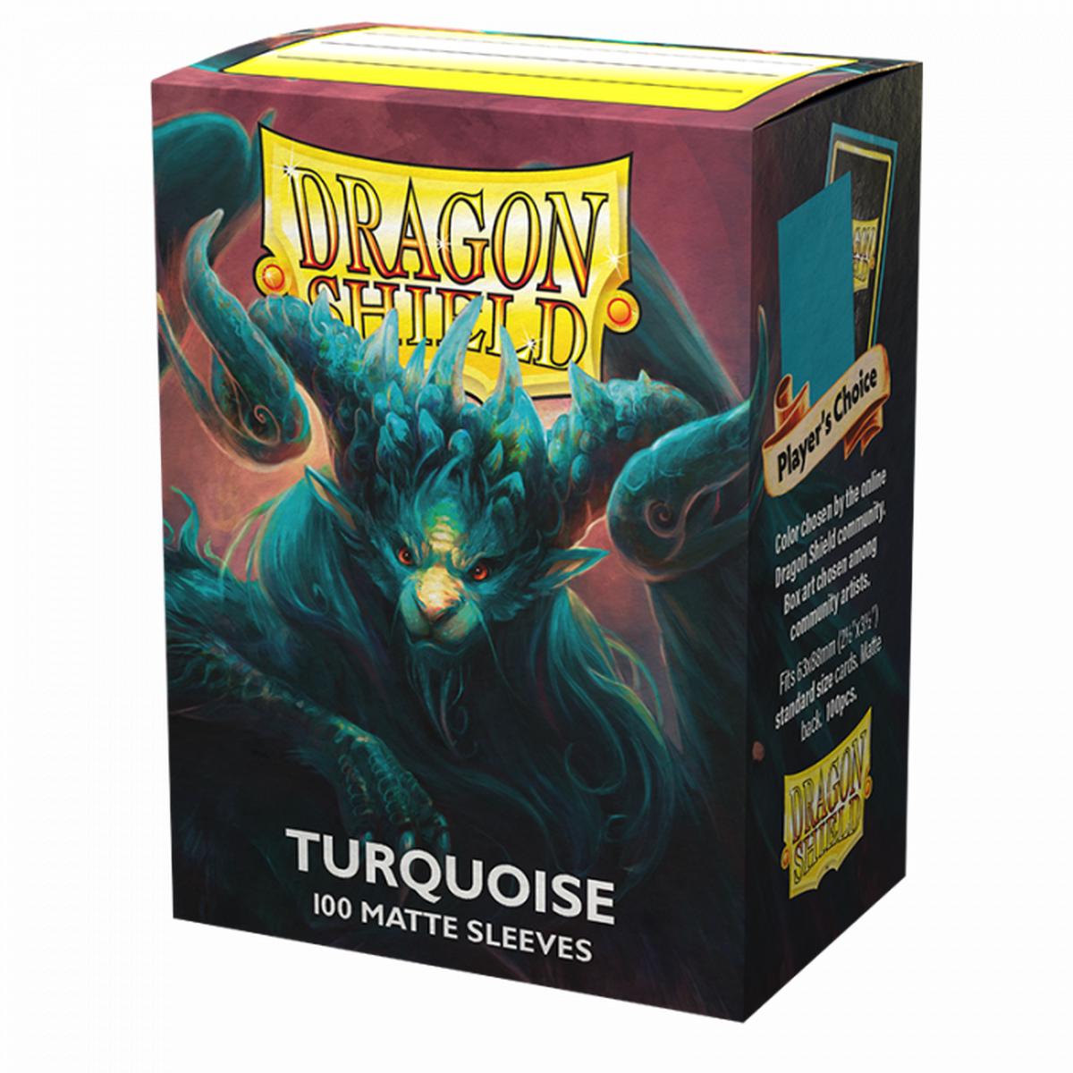 Dragon Shield - Turquoise Atebeck Matte Card Sleeves (100)