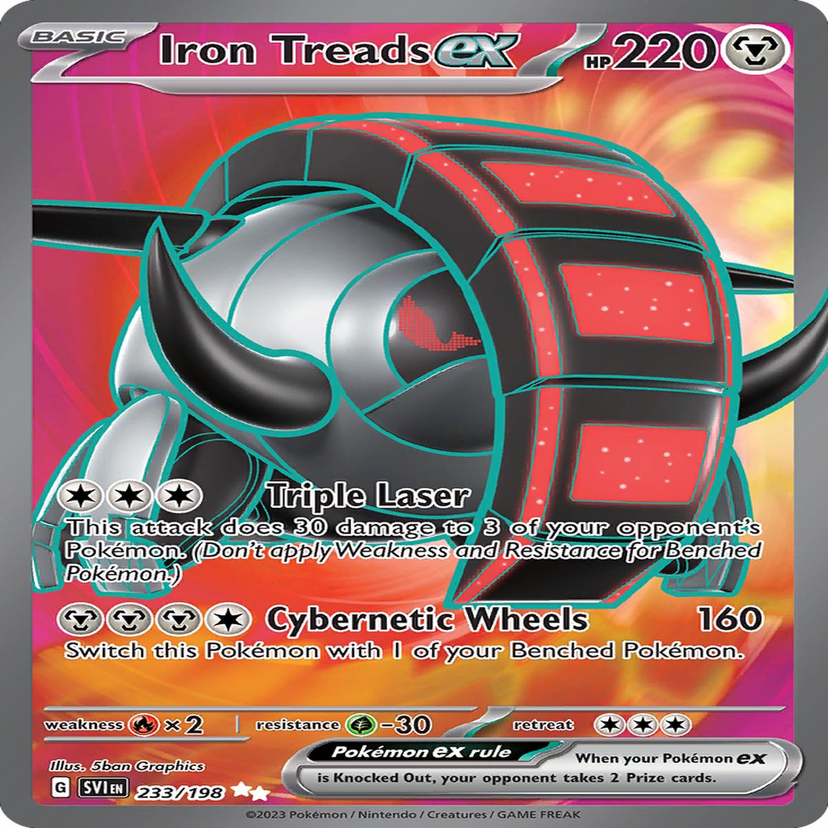 Iron Treads ex - 233198 - SV01 Scarlet Violet Base Set (SVI) - Ultra Rare