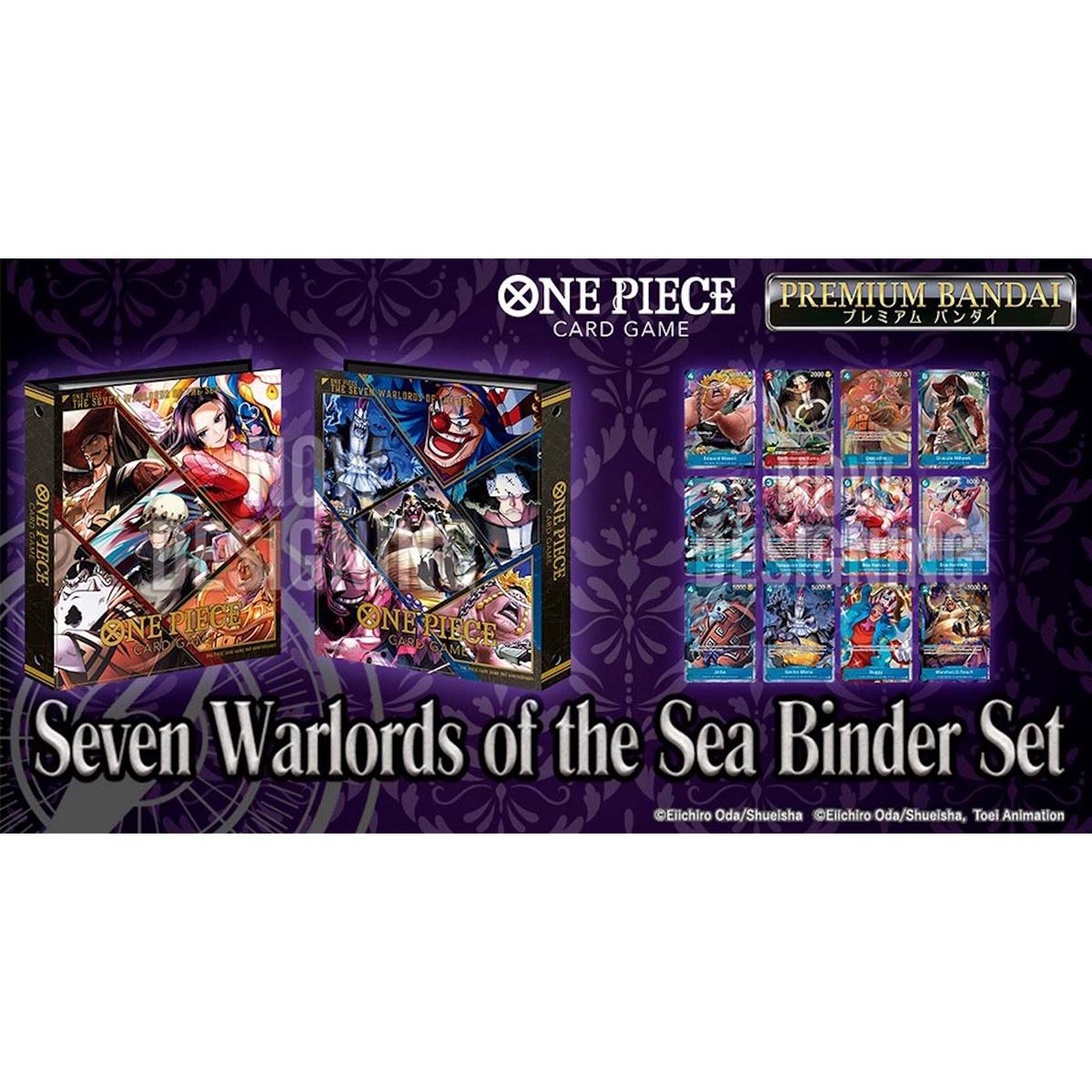 One Piece TCG: Seven Warlords of the Sea 12 Card Set w/ 9 Pocket Binder