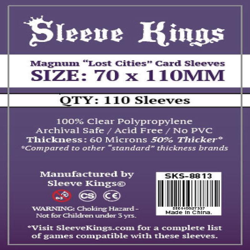 Sleeve Kings - Lost Cities Magnum Board Game Card Sleeves 110-Pieces 70 mm x 110 mm Size - Clear