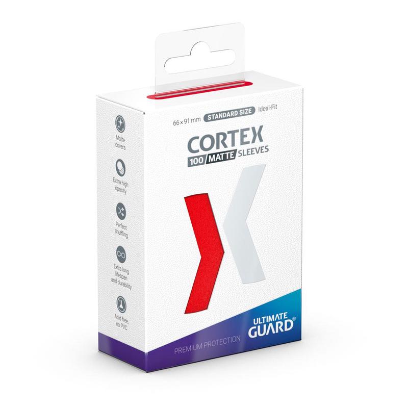 Ultimate Guard Cortex Sleeves Standard Size Matte (100) - Red