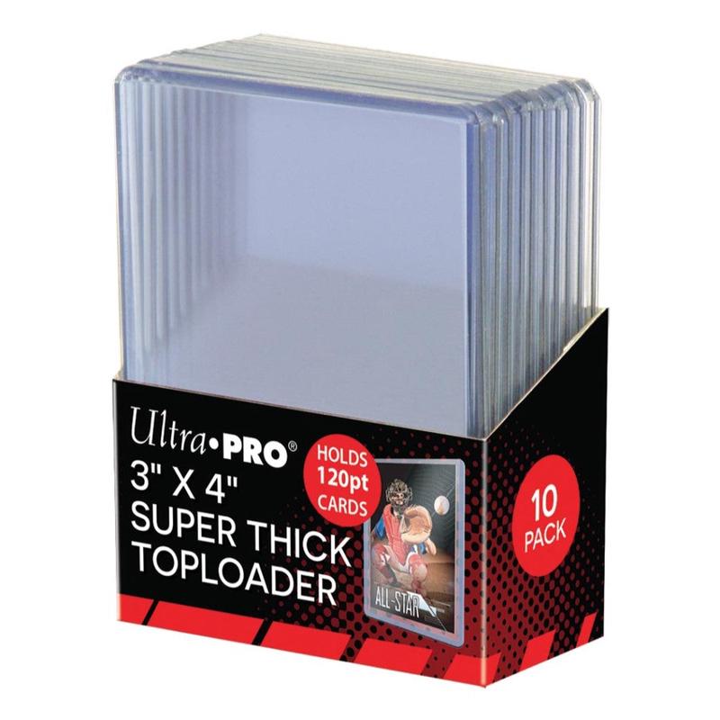 Ultra Pro Super Thick Toploader Card Sleeves 10-Pack 3-Inch x 4-Inch - Clear