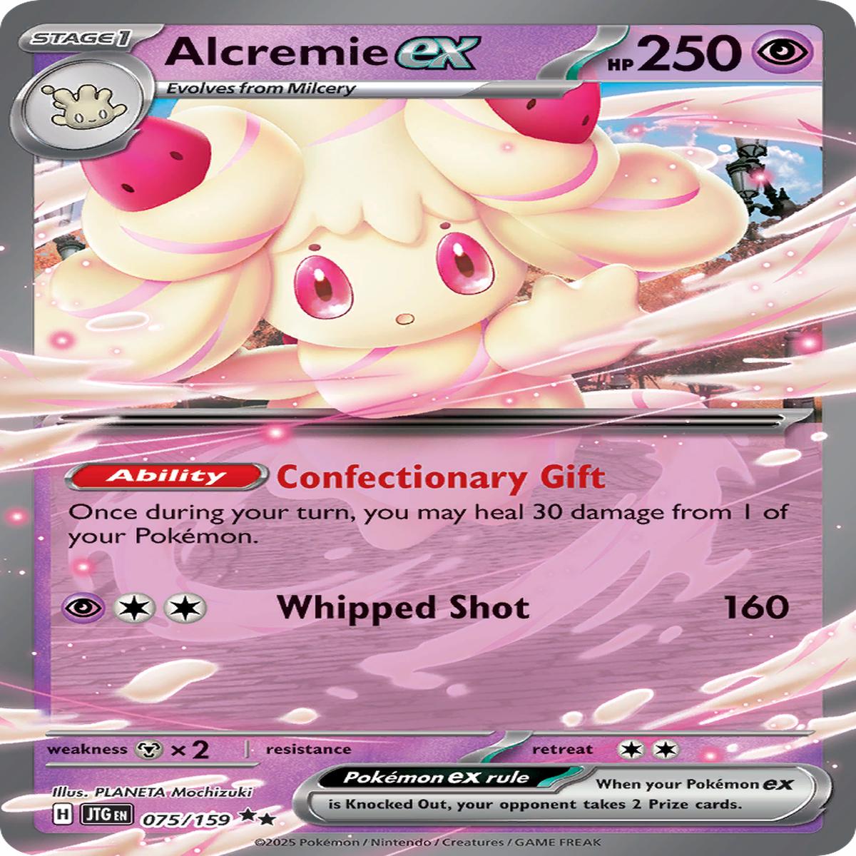 Alcremie ex - 075/159 - SV09: Journey Together (JTG)