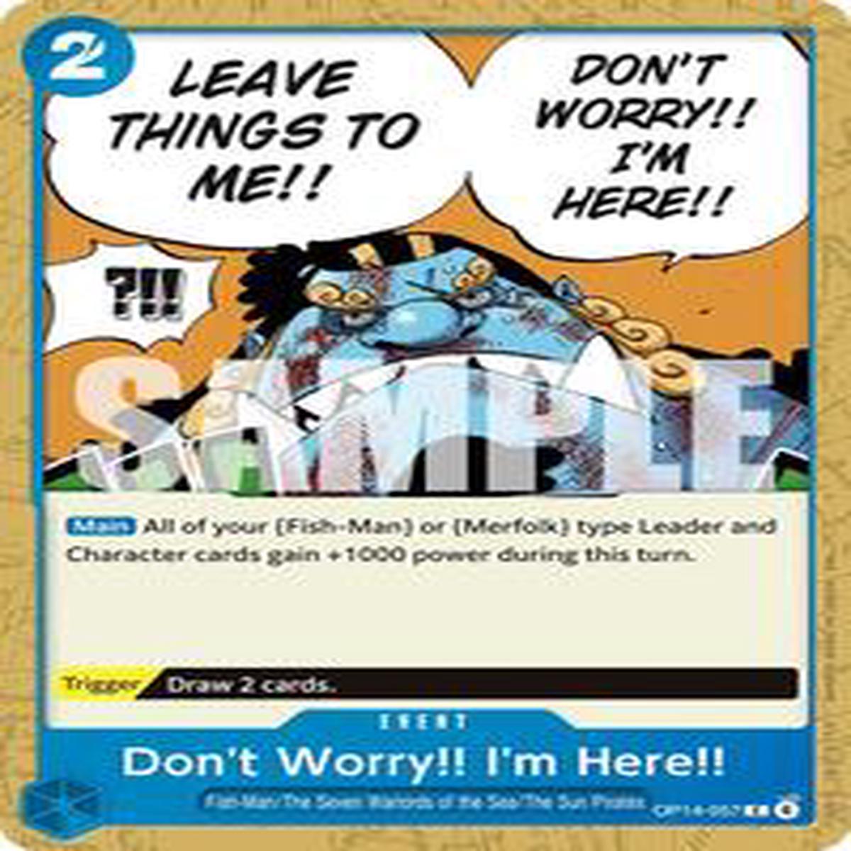 Don't Worry!! I'm Here!! - OP14-057 - The Azure Sea's Seven (OP14) - Normal