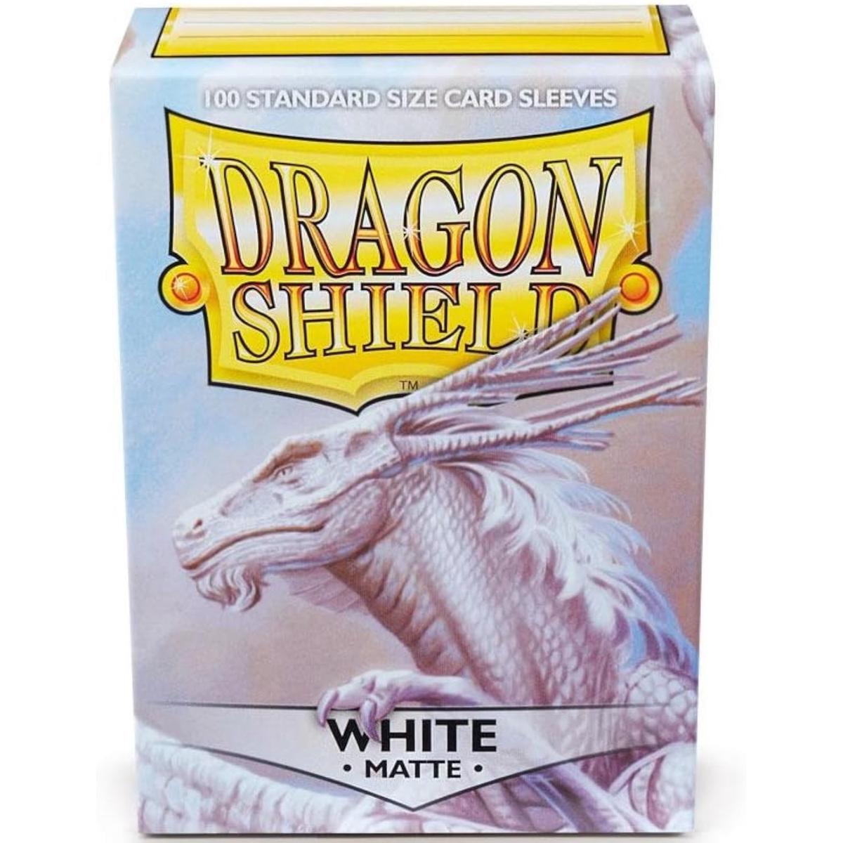 Dragon Shield Sleeves: Matte White - 100 Standard Size Sleeves