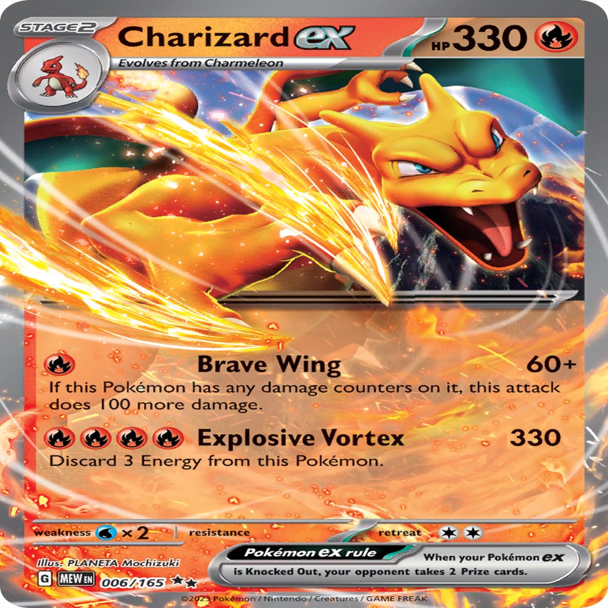 Charizard ex - 006165 - SV Scarlet Violet 151 (MEW) - Double Rare