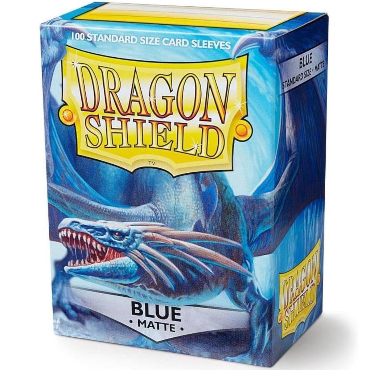 Dragon Shield Sleeves: Matte Blue - 100 Standard Size Sleeves