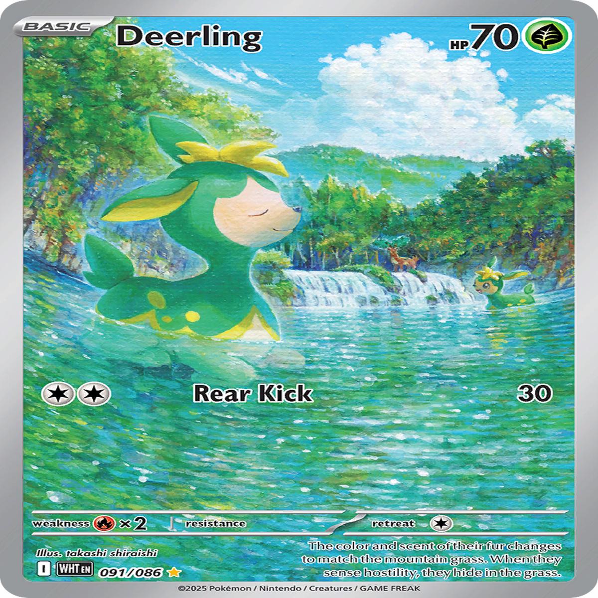 Deerling - 091/086 - SV: White Flare (WHT) - Illustration Rare
