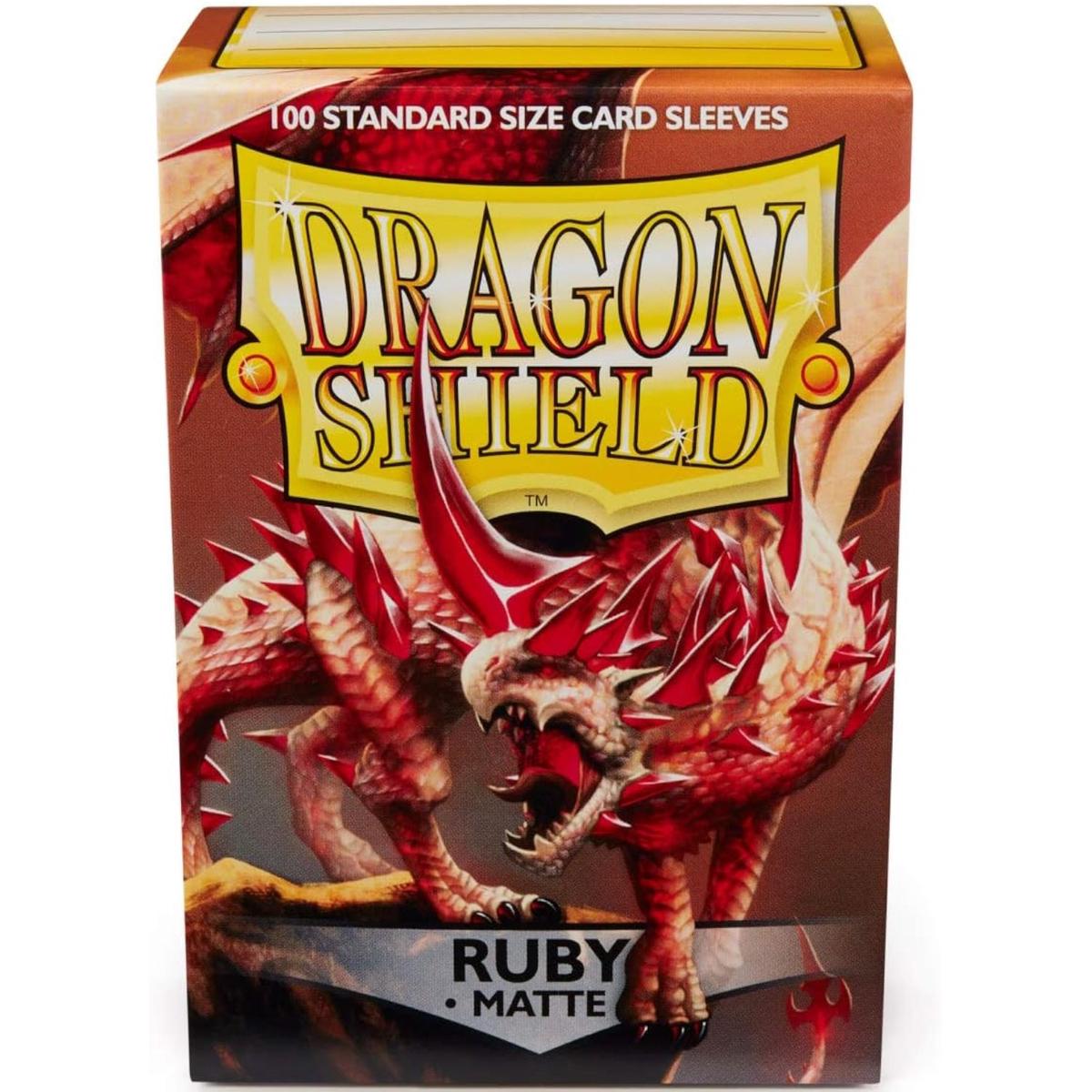 Dragon Shield Sleeves: Matte Ruby - 100 Standard Size Sleeve