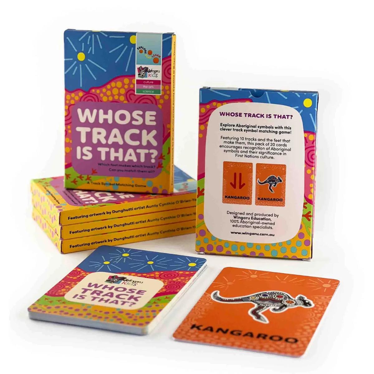 Whose Track Is that? Matching Card Games By Wingaru First Nations Resources Indigenous Symbols 3yrs+