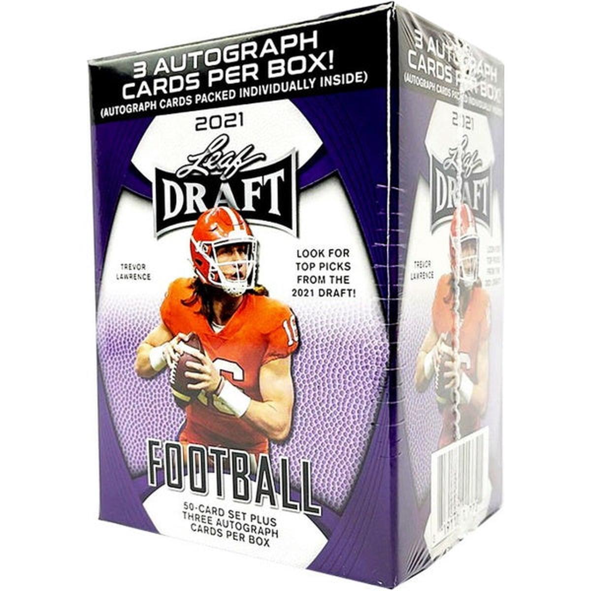 2021 Leaf Draft Football Hobby Blaster Box - 50 Cards