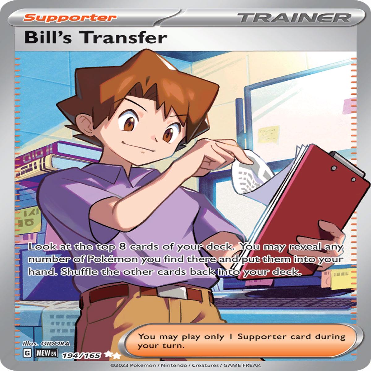 Bill's Transfer - 194/165 - SV: Scarlet & Violet 151 (MEW) - Ultra Rare