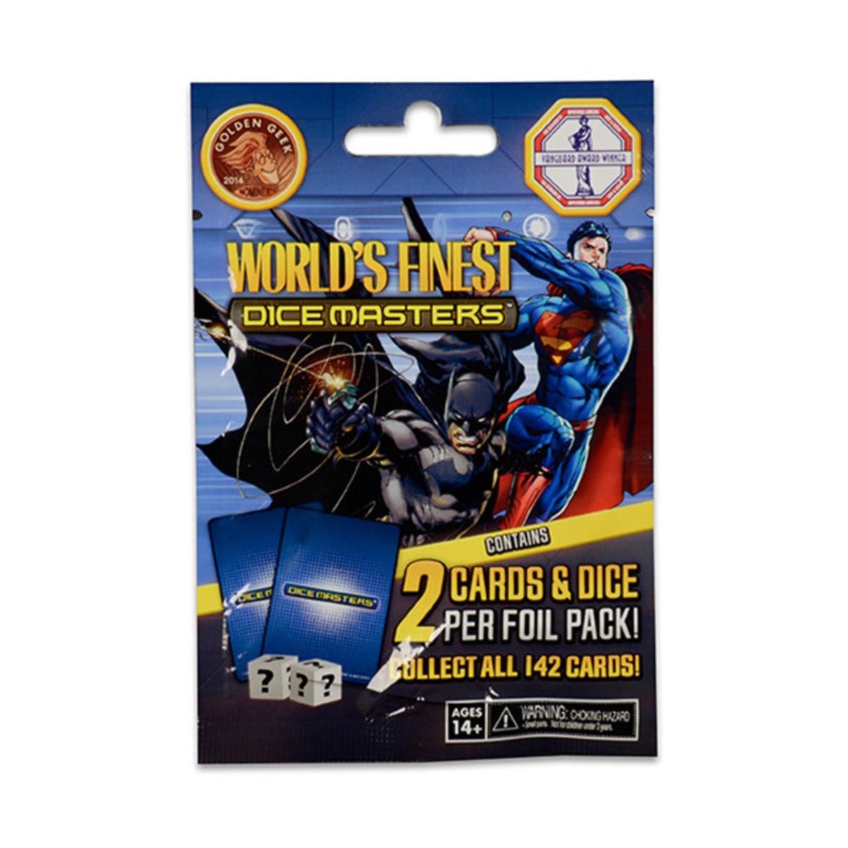 DC World's Finest Dice Masters: 2 Cards & Dice Foil Pack