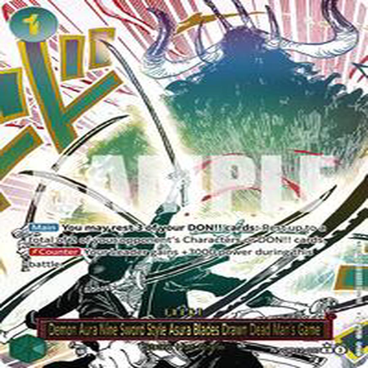 Demon Aura Nine Sword Style Asura Blades Drawn Dead Mans Game (Alternate Art) - OP12-037 - Legacy of the Master (OP12)
