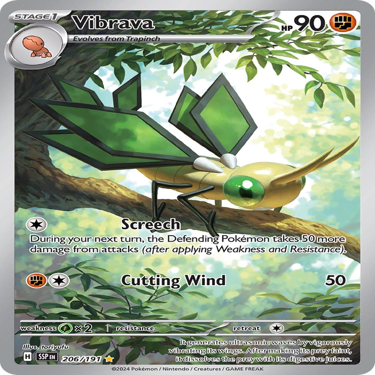 Vibrava - 206/191 - SV08: Surging Sparks (SSP) - Illustration Rare