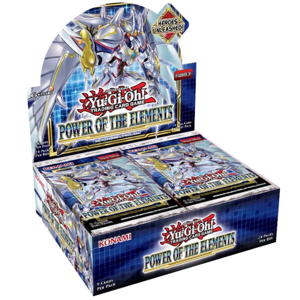 Yu-Gi-Oh! TCG: Power of The Elements Booster Display Box - Unlimited Edition - 24 Packs