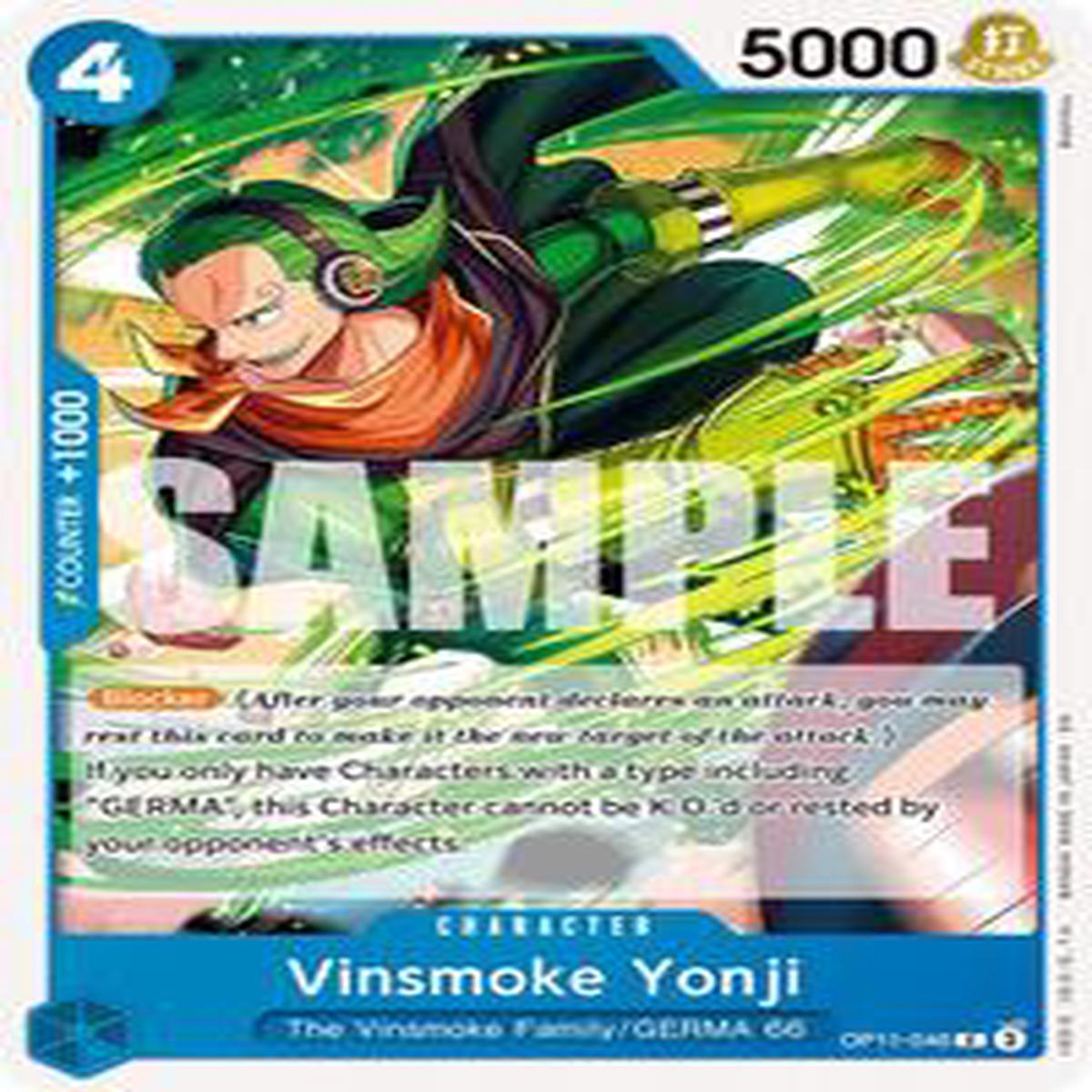Vinsmoke Yonji - OP11-046 - A Fist of Divine Speed (OP11) - Normal
