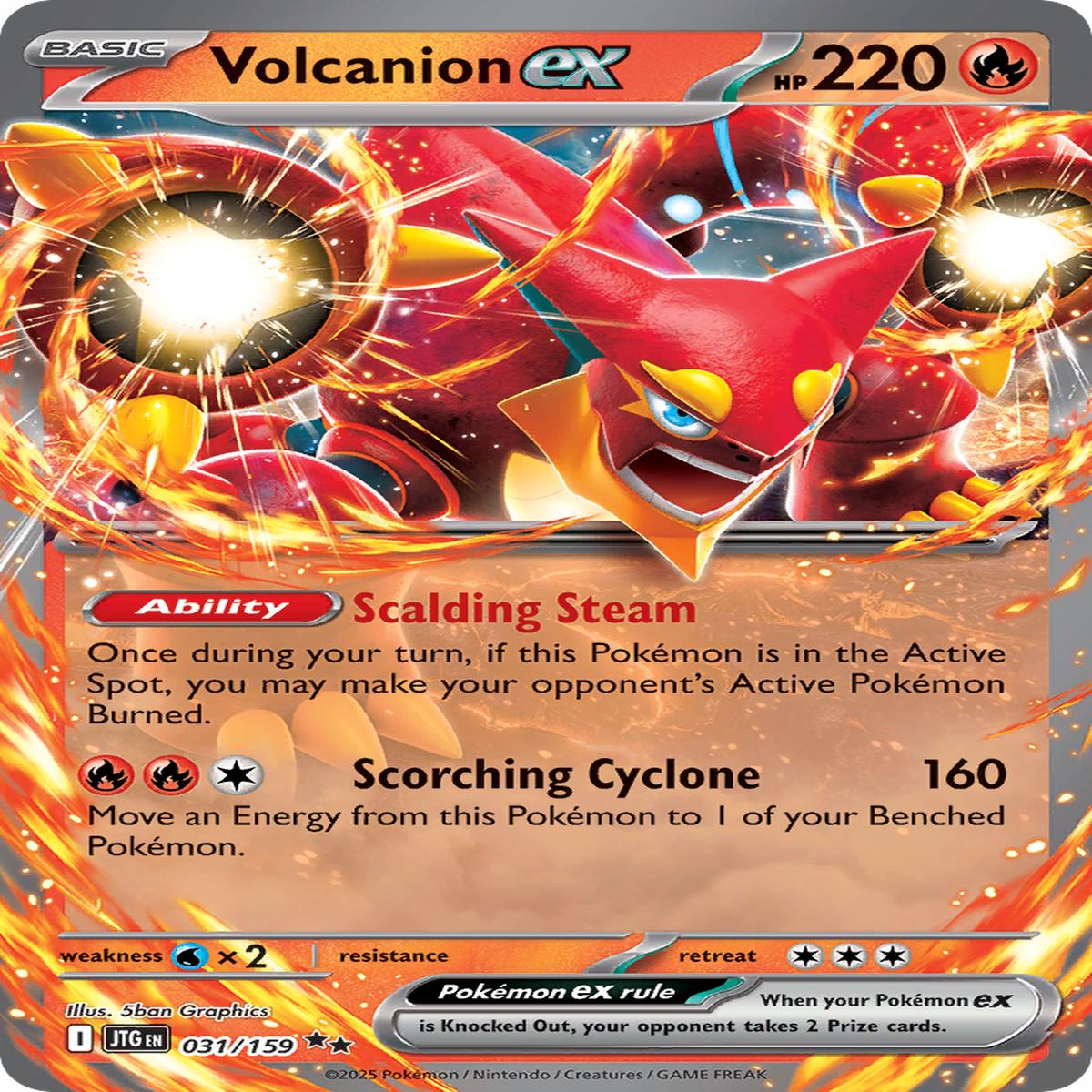 Volcanion ex - 031159 - SV09 Journey Together (JTG) - Double Rare