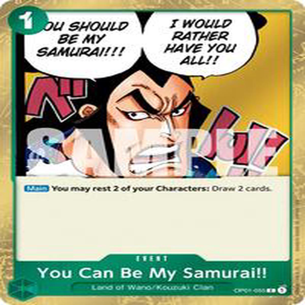 You Can Be My Samurai (Pirate Foil) - OP01-055 - Premium Booster -The Best- Vol 2 (PRB-02)
