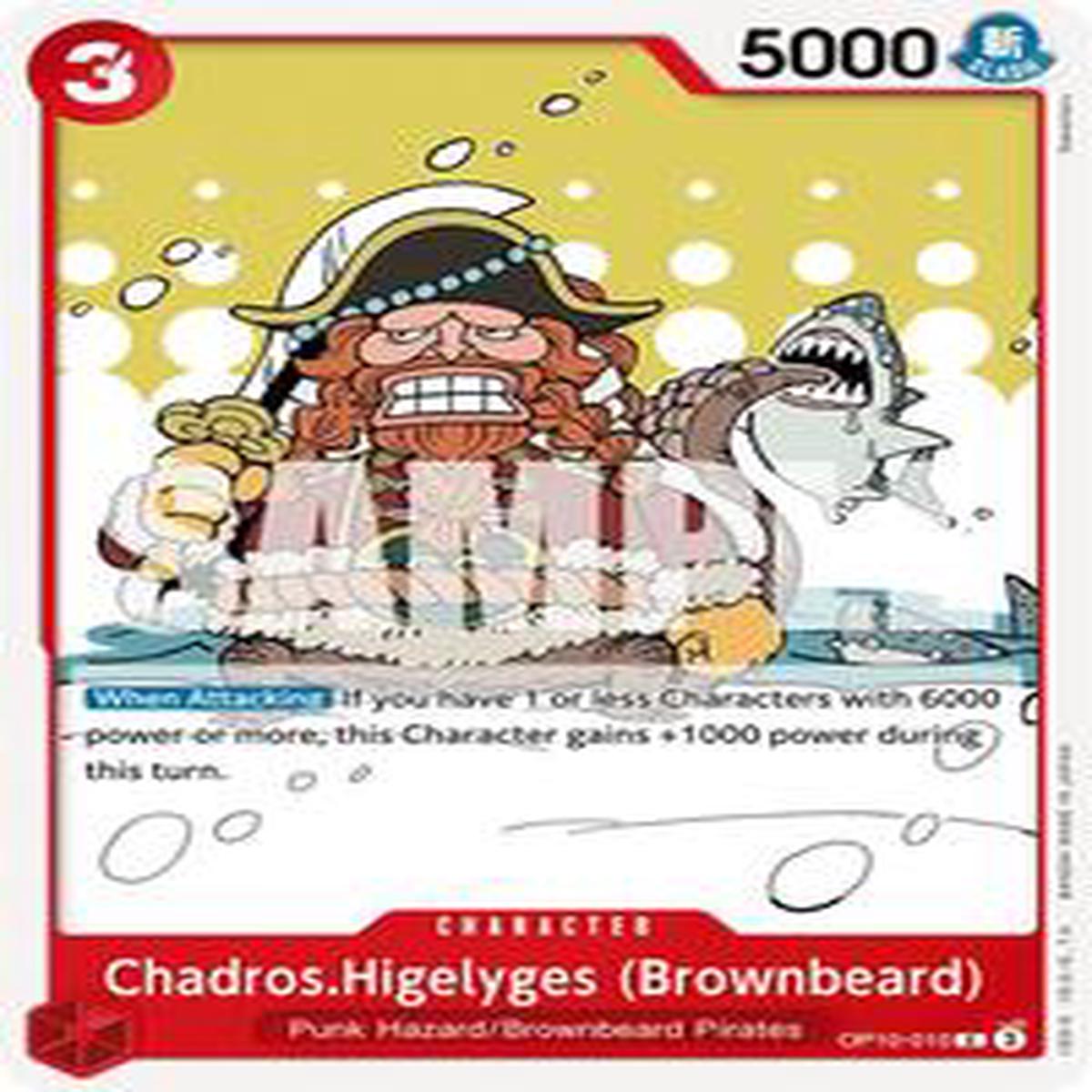 Chadros.Higelyges (Brownbeard) - OP10-010 - Royal Blood (OP10) - Normal
