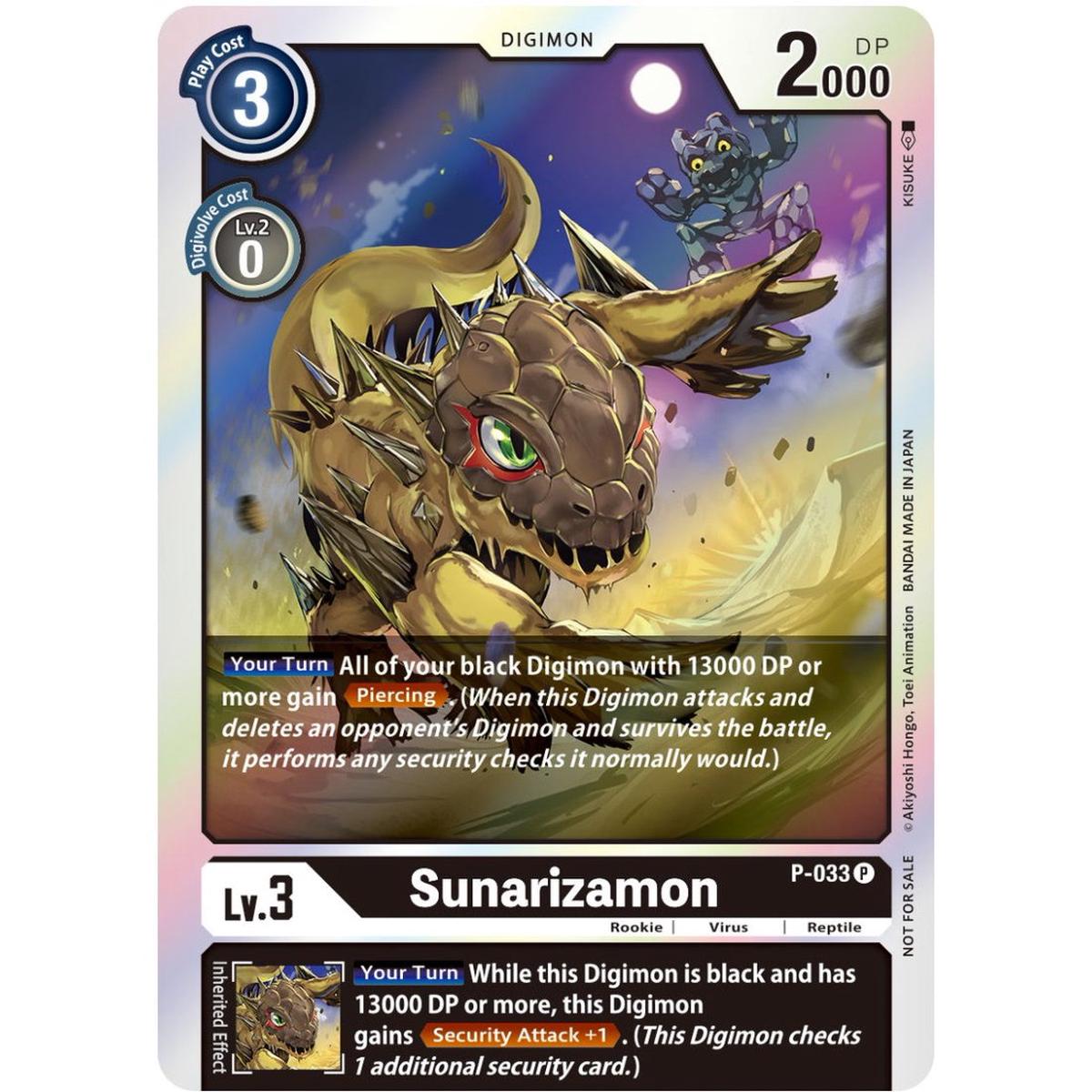 Digimon Card Game: Booster Promotion Card - Sunarizamon Holo Promo Foil P-033