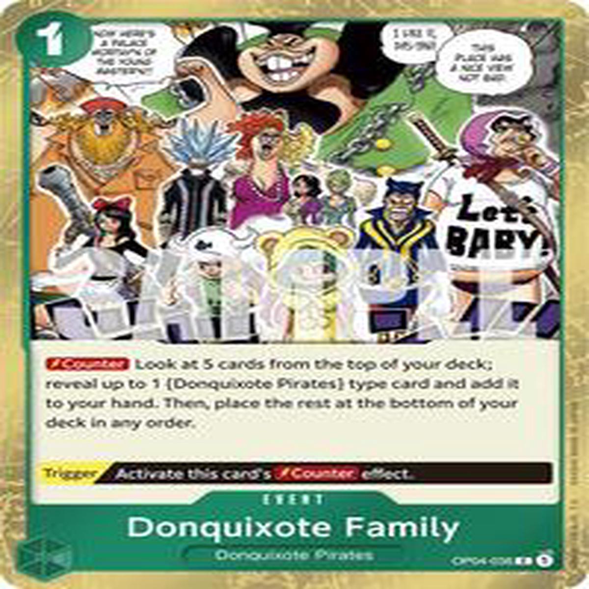 Donquixote Family (Jolly Roger Foil) - OP04-036 - Premium Booster -The Best- (PRB-01)