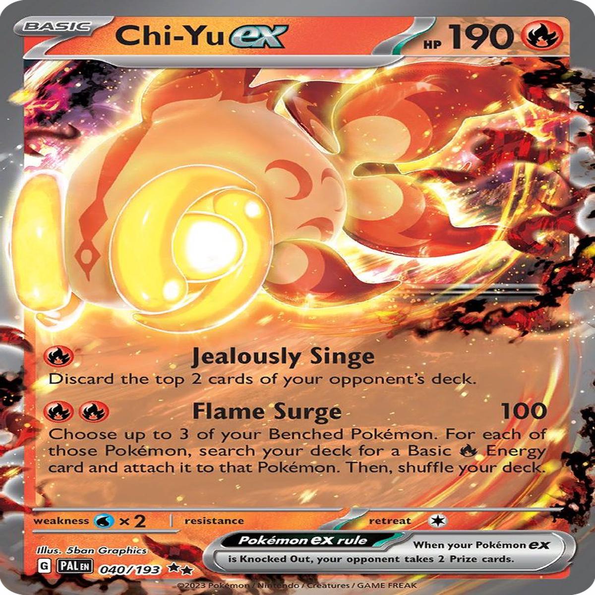 Chi-Yu ex - 040193 - SV02 Paldea Evolved (PAL) - Double Rare