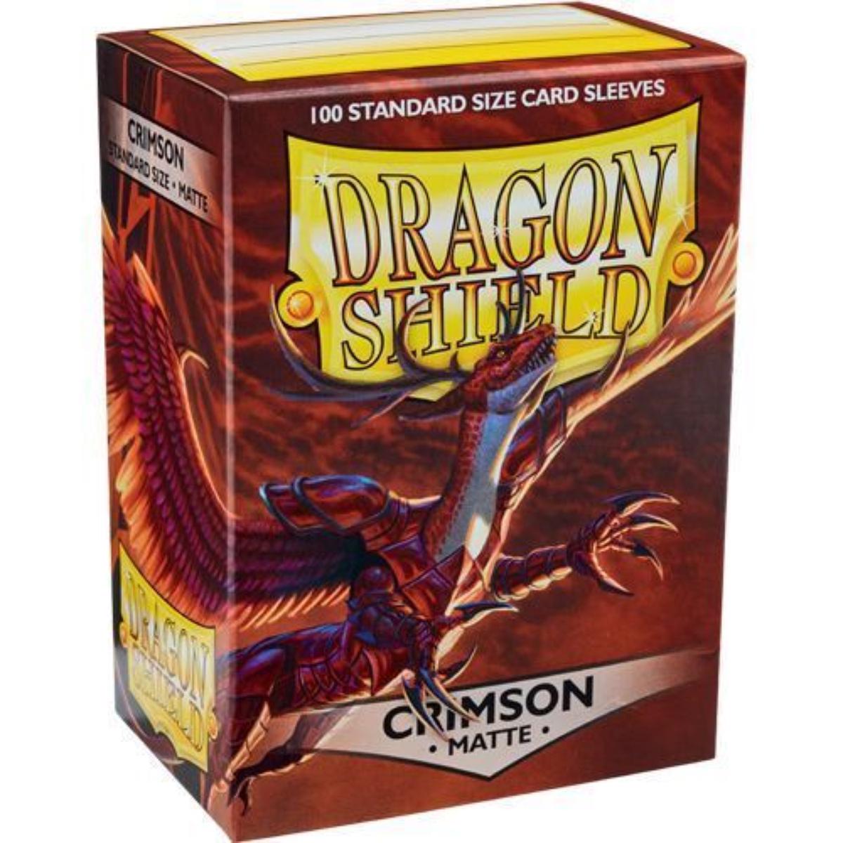 Dragon Shield Sleeves: Matte Crimson - 100 Standard Size Sleeves
